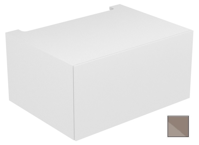 Модуль нижнего шкафа KEUCO EDITION 11 31311 140000 для встройки снизу, с одним выдвижным ящиком, корпус матовый лак/фасад глянцевое стекло, трюфель
