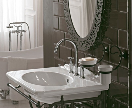 Мыльница с держателем GLOBO PAESTUM PA039 белый/состаренный металл (изедлие снято с производства)