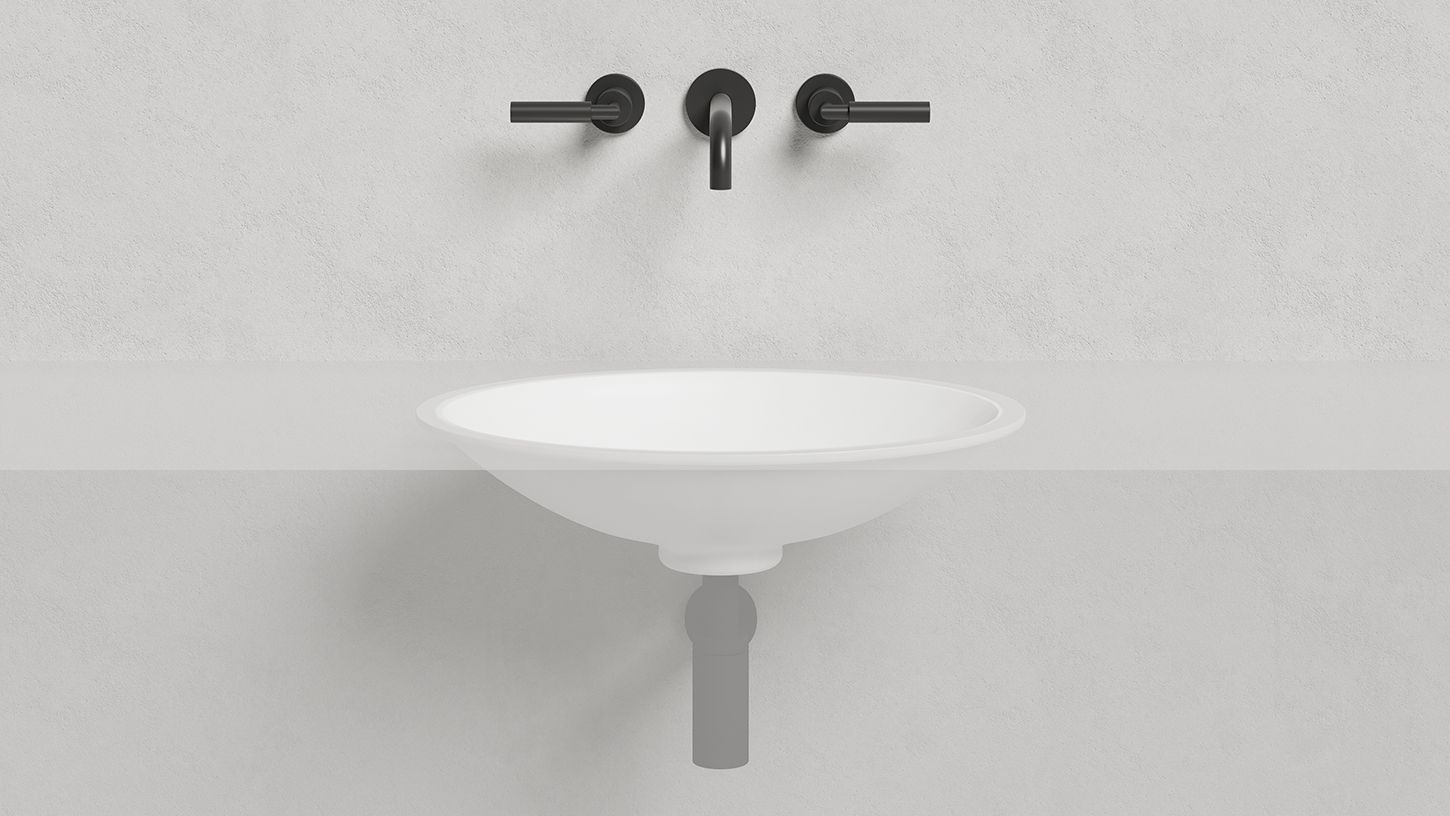 Раковина встраиваемая овальная SALINI MAREA 11 1802211M 550х400х135мм, S-Stone, без донного клапана, цвет Белый матовый