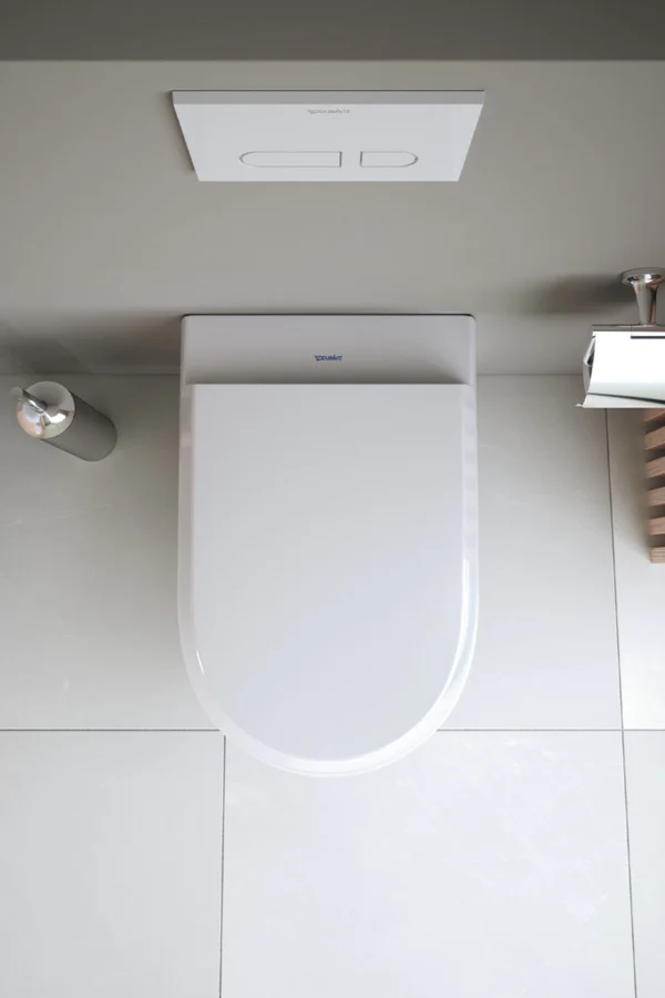 Унитаз подвесной безободковый DURAVIT QATEGO 2556090000 570 мм х 390 мм,  дизайнерская модель - Design by Studio F. A. Porsche, цвет Белый глянцевый