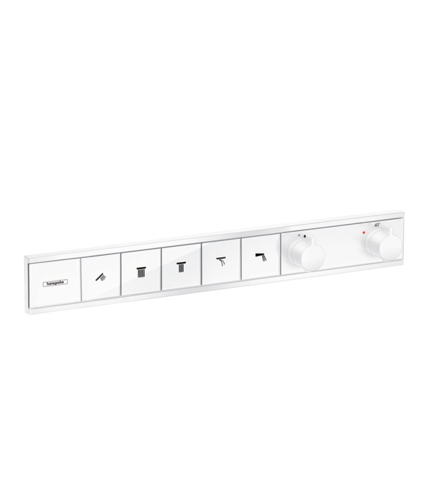 Термостат для душа Hansgrohe RainSelect 15384700 5 потребителей белый матовый