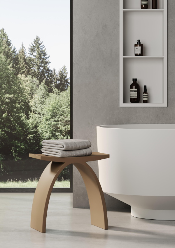 Стул для ванной комнаты DEA DESIGN DD3001 420 17 420 мм х 230 мм х 430 мм, цвет Red Wine №17