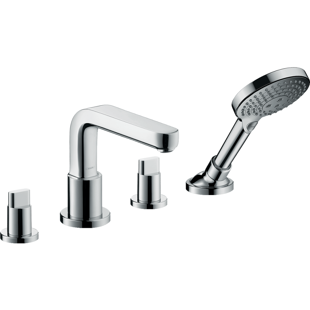 Смеситель на борт ванны на 4 отверстия Hansgrohe Metris S 31446000 Хром