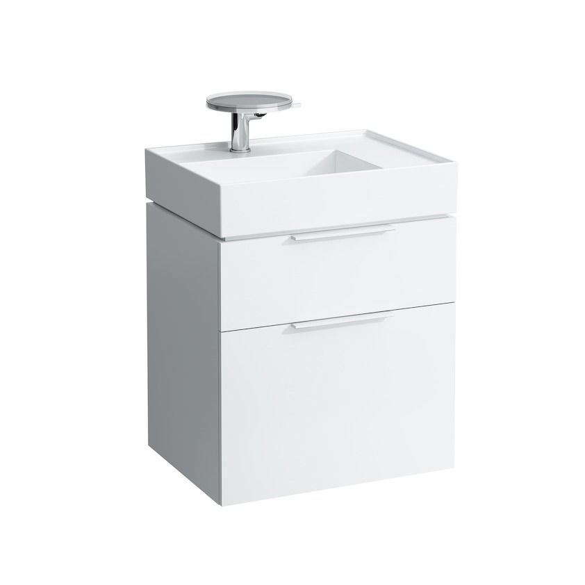 Раковина столешница Laufen  Kartell by Laufen 8.1033.4.000.814.1  60 см, полочка справа, 2 отверстия под смеситель