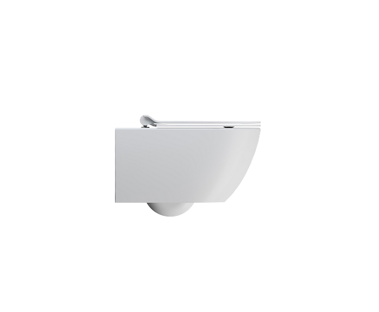 Унитаз подвесной безободковый GSI PURA 8815FR209 550 мм х 360 мм, с Swirlflush, с крепежом, белый матовый
