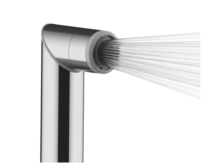 Наружная часть смесителя для ванны BOSSINI PLY Z00945.030 на 2 потребителя, с лейкой и шлангом, цвет Хром