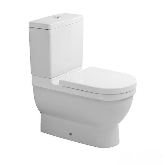 Унитаз напольный комбинированный Duravit Starck 3 01280900001 с вертикальным смывом, с покрытием WonderGliss, с креплением, белый