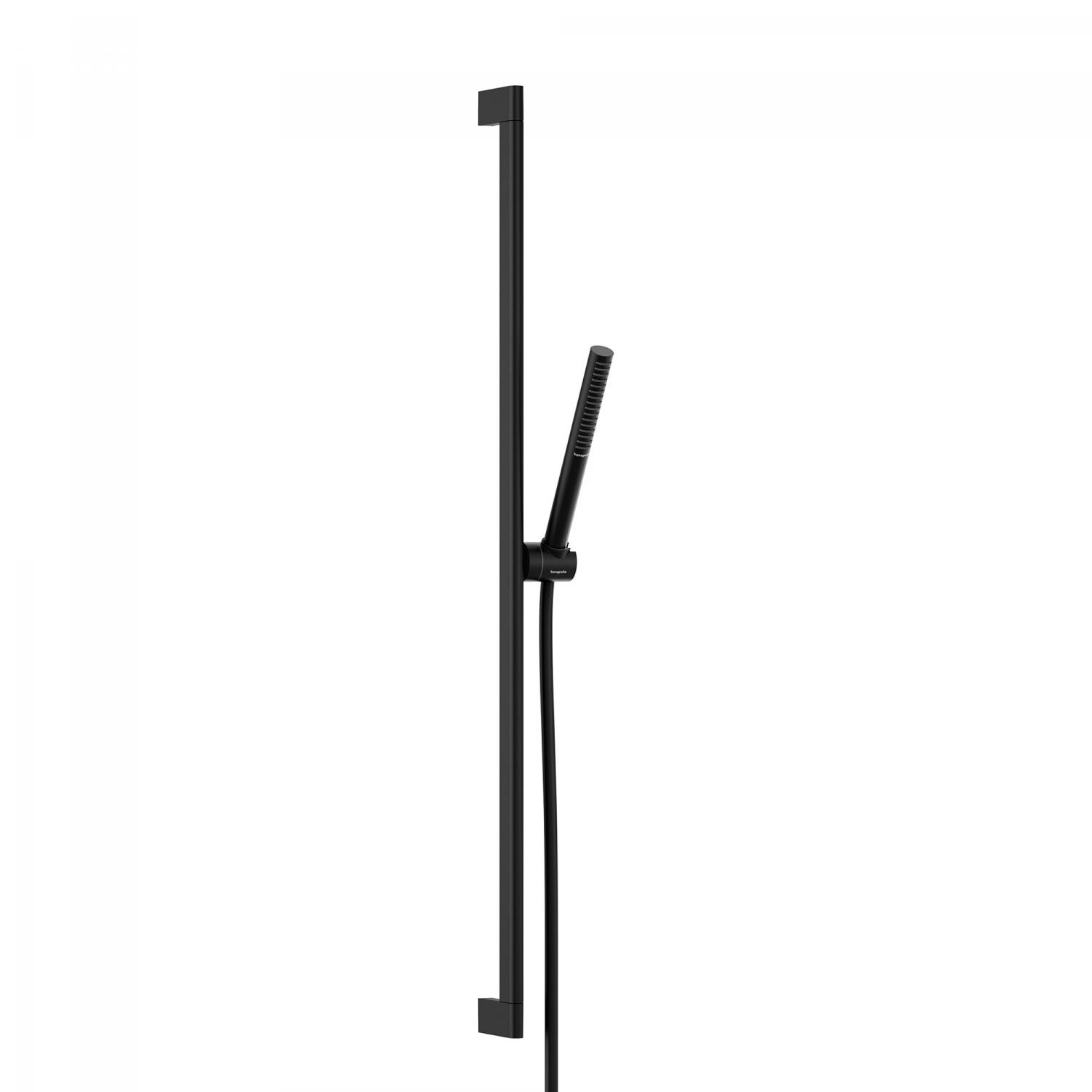 Душевой набор HANSGROHE Pulsify S 24383670 100 1jet, c EcoSmart+ и душевой штангой 900 мм, цвет Чёрный матовый