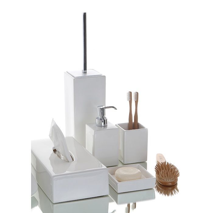 Дозатор для жидкого мыла настольный BERTOCCI LE CERAMICHE 123 4607 0000 180 мм, белый/хром (изделие снято с производства)
