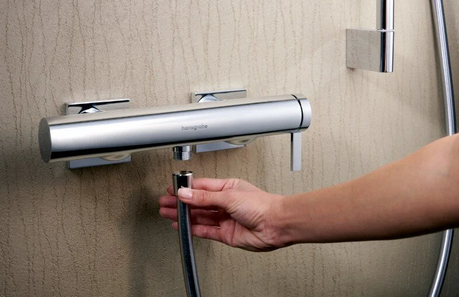Однорычажный смеситель для душа наружного монтажа HANSGROHE Tecturis E 73620000 цвет Хром