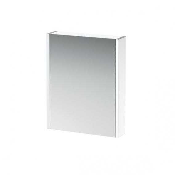 Зеркальный шкафчик с подсветкой  Laufen  Frame25   4.0840.1.900.145.1  60 см,  1 зеркальная дверь  левая, корпус алюминий/белый лак, сенсор, 2 розетки