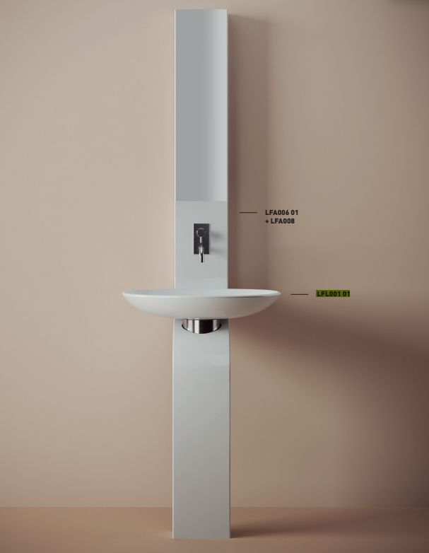 Раковина накладная овальная ARTCERAM LA FONTANA LFL001 01 00 600 мм х 420 мм, без отверстия под смеситель, без перелива, белый глянцевый