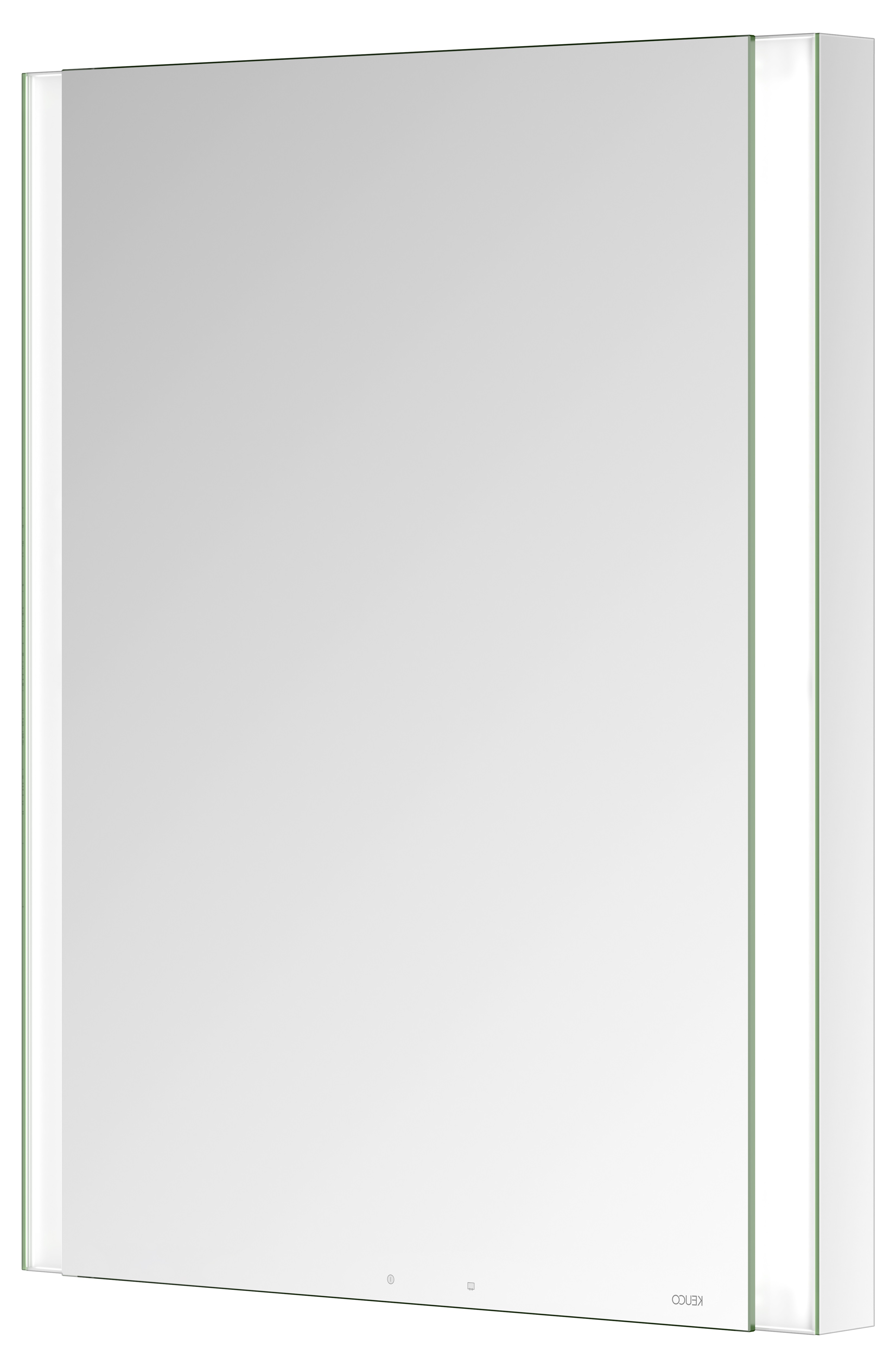 Правый зеркальный шкаф с подсветкой и подогревом для встраиваемого монтажа KEUCO Somaris 14511 001101 115 мм х 600 мм х 710 мм, с 1 поворотной дверцей, цвет корпуса Зеркальный