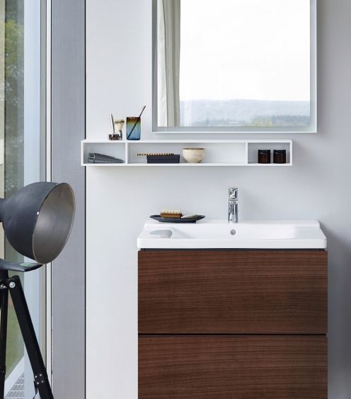 Тумба подвесная под раковину Duravit L-Cube LC624002121 орех темный