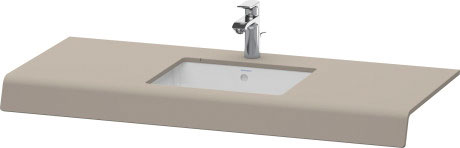 Консоль Duravit DuraStyle DS828C 43 с одним вырезом, базальт матовый