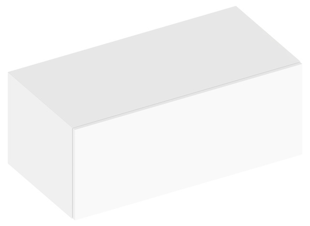 Боковая тумба Keuco Edition 90 39027 390000 1000 x400x485 мм 1 ящик корпус серый сланец, фасад антрацит