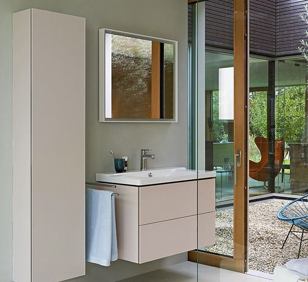 Шкаф-пенал подвесной Duravit L-Cube LC1171R9191 серо-коричневый