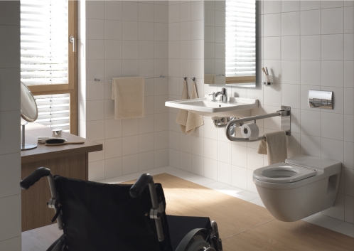 Подвесной унитаз Duravit Starck 3 2203090000 70 см для инвалидов