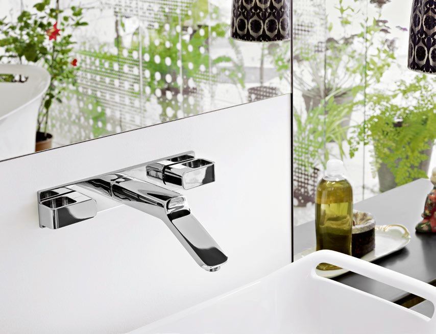 Смеситель для раковины AXOR Urquiola 11042000 на 3 отверстия хром