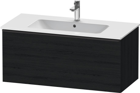 Тумба подвесная под раковину DURAVIT D-Neo DE426301616 1010 мм х 462 мм, с 1 выдвижным ящиком чёрный дуб