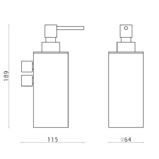 Дозатор для мыла подвесной CISAL Xion XI090621D1 цвет Нержавеющая сталь
