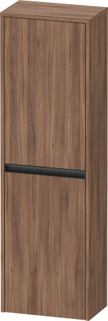 Средний шкаф с двумя дверцами петли слева DURAVIT KETHO.2 K21319L79790000 240 мм х 400 мм х 1320 мм, орех натуральный