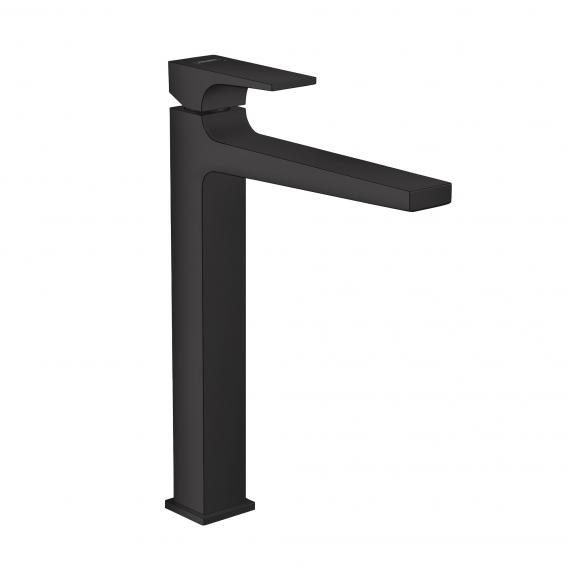 Смеситель для раковины однорычажный Hansgrohe Metropol 32512670 со сливным донным клапаном Push-Open, чёрный матовый