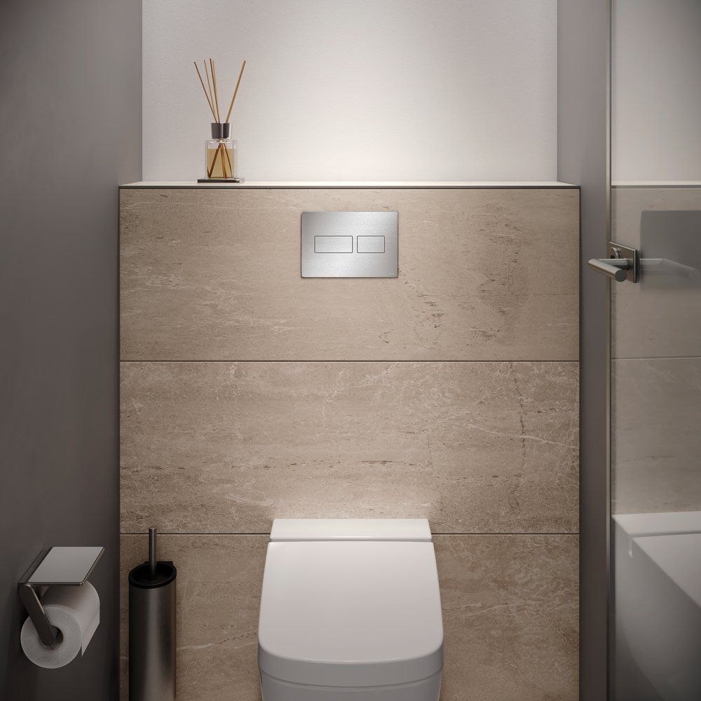 Панель с двойной системой смыва для унитаза TECE TECESolid 9240434 Сатин