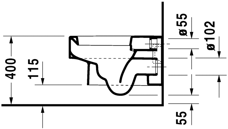 Подвесной унитаз Duravit Vero 2217090064 55 см белый (изделие снято с производства)