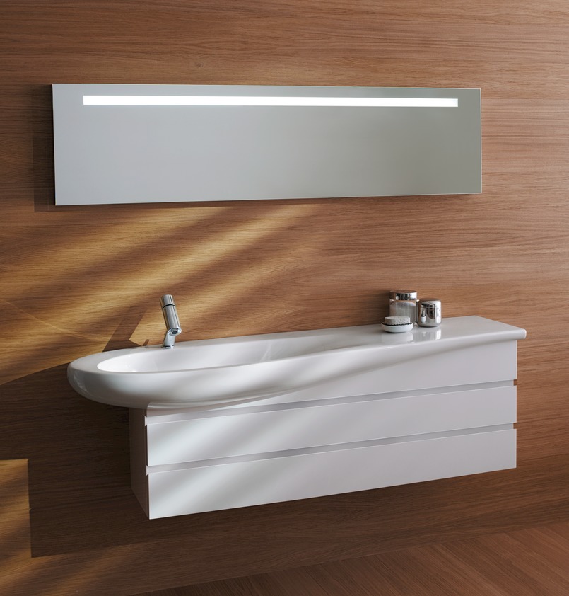 Раковина столешница Laufen IL Bagno Alessi One  814971 160 см полочка справа