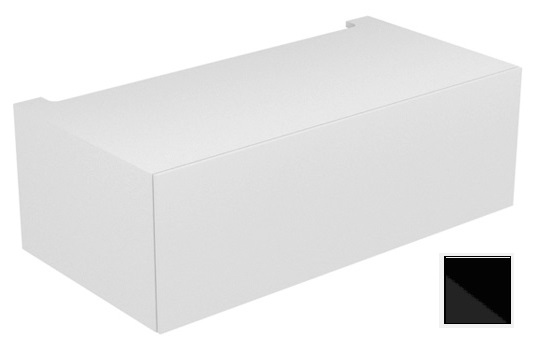 Модуль нижнего шкафа KEUCO EDITION 11 31312 570000 для встройки снизу, с одним выдвижным ящиком, корпус матовый лак/фасад глянцевое стекло, чёрный