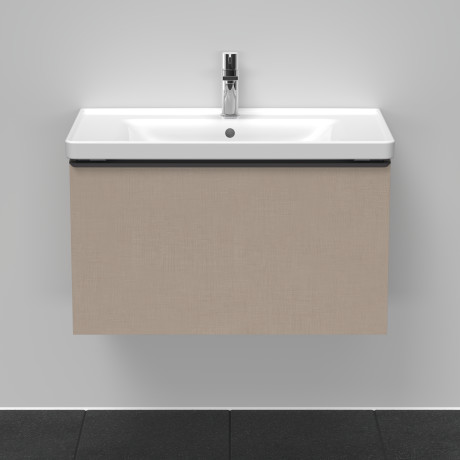 Тумба подвесная под раковину DURAVIT D-Neo  	DE425507575 784 мм х 452 мм, с одним выдвижным ящиком, лён