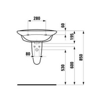 РАСПРОДАЖА Полупьедестал  для раковины  Laufen  Swing  8.1950.1.000.000.1  цвет белый