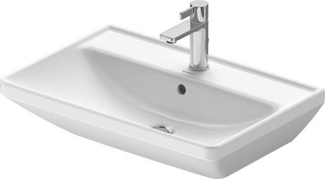 Раковина подвесная Duravit D-Neo 2366650000 650 мм х 440 мм, с переливом, с отверстием под смеситель, белая