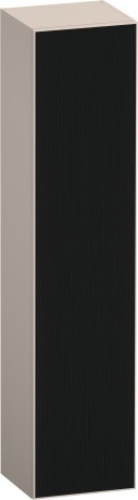Шкаф-пенал высокий петли справа DURAVIT ZENCHA ZE1352R63830000 360 мм х 400 мм х 1760 мм, стекло чёрное/серо-коричневый суперматовый