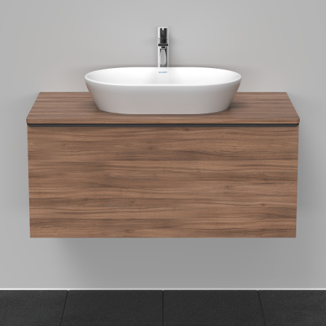 Тумба подвесная под раковину DURAVIT D-Neo DE494807979 1000 мм х 550 мм, с 1 выдвижным ящиком и консолью, орех натуральный