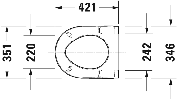 Сиденье для унитаза Duravit Starck 3  0063890000 c автоматическим закрыванием, белое