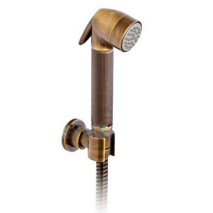 Гигиенический душ NICOLAZZI DOCCIA MODERNA 5523BZ с держателем и шлангом, бронза