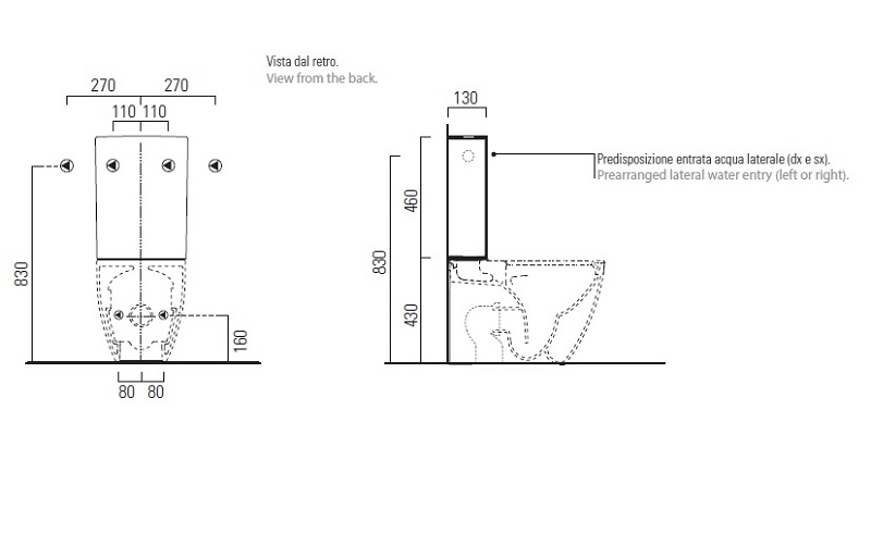 Унитаз напольный безободковый GSI PURA 8806F08 630 мм х 360 мм, Swirlflush, с креплением, цвет Creta Matte (старый артикул 880608)