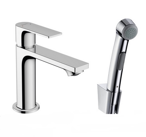 Набор бидетте HANSGROHE REBRIS E 72216000 со смесителем 110 мм и гигиеническим душем, хром