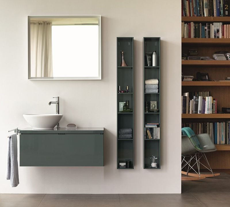 Тумба подвесная для консоли Duravit L-Cube LC581803838 доломитово-серый