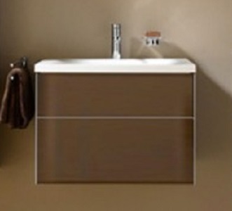 Тумба под умывальник Keuco Royal Reflex  34090 140001 корпус матовый лак/фасад стекло трюфель