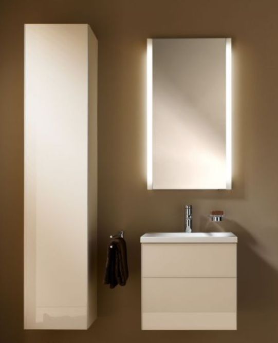 Тумба под умывальник Keuco Royal Reflex  34090 220001 корпус декоративное глянцевое покрытие/фасад стекло магнолия