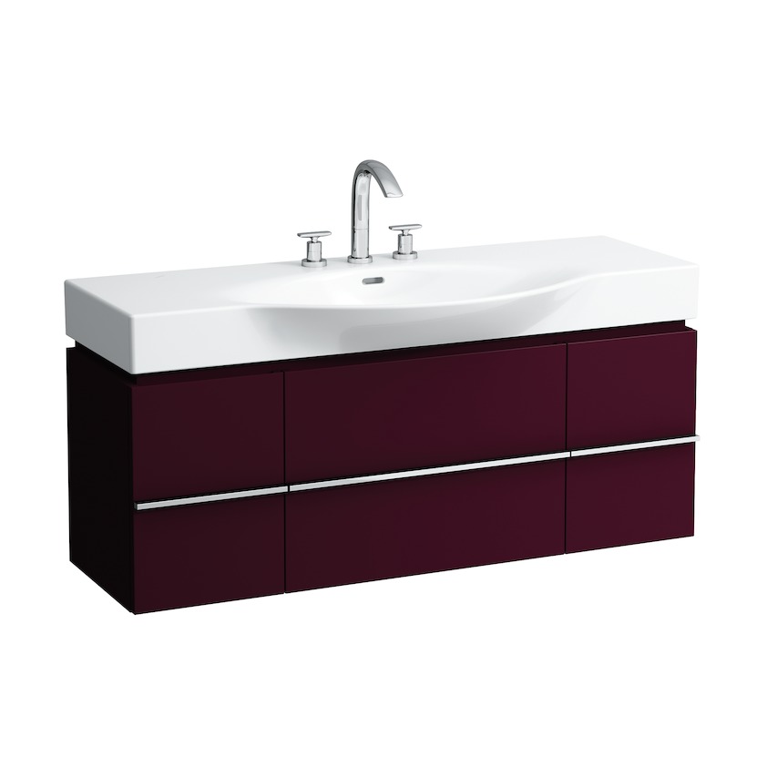 Тумба под раковину  Laufen  Case for Palace   4.0130.1.075.475.1   120 см, 1 ящик 2 двери, белый глянцевый,  для 8.1170.4, 81270.4 