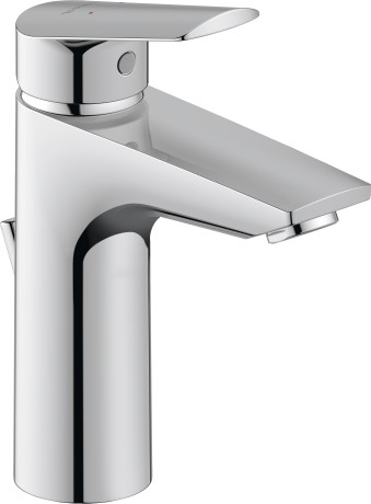 Однорычажный смеситель для раковины DURAVIT Duravit No.1 М MinusFlow N11022001010 184 мм, с донным клапаном, хром