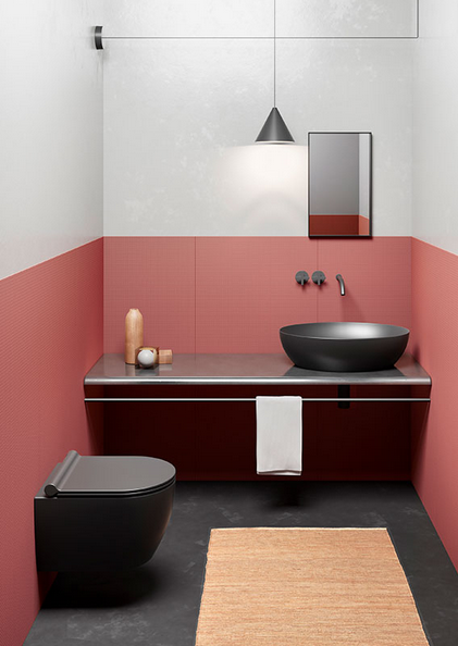 Унитаз подвесной GSI PURA 8802FR226 460 мм х 350 мм, Swirlflush, с крепежом, цвет Чёрный матовый Ardesia