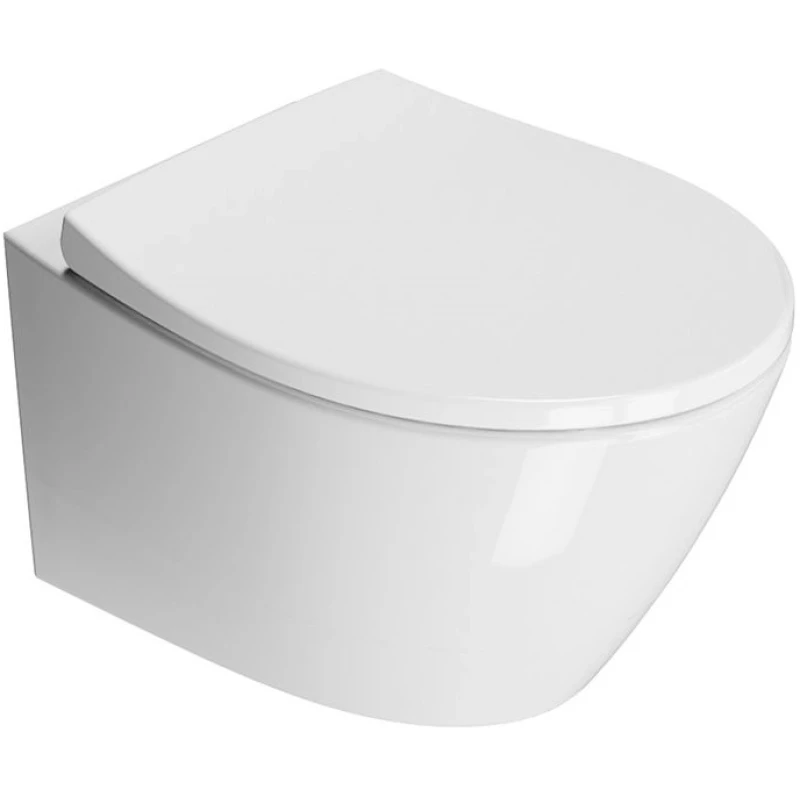 Сиденье с крышкой для унитаза GSI MODO MS98C11 c Soft Close, белое глянцевое