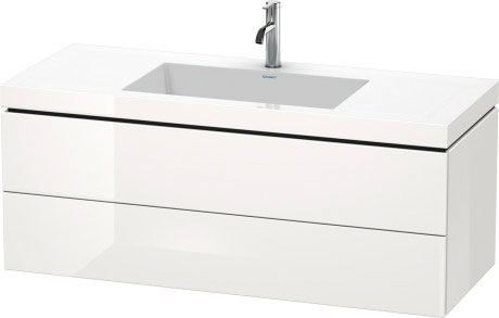 Тумба подвесная с раковиной Duravit L-Cube LC6929N1818 белый матовый
