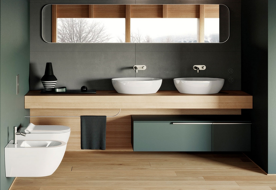 Раковина-чаша накладная овальная GSI PURA 884208 600 мм х 420 мм, без отверстия под смеситель, Cretta Matte