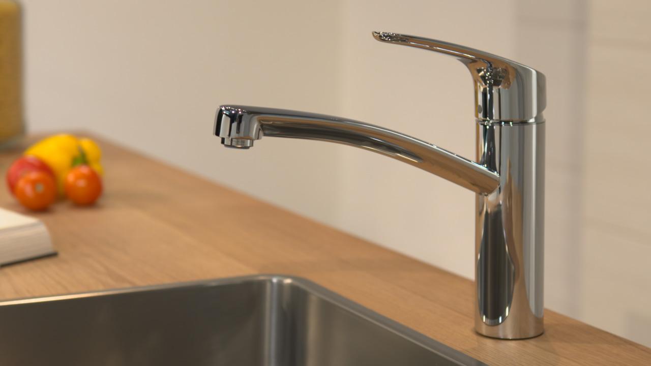 Кухонный смеситель однорычажный 1jet HANSGROHE Focus M41 31806800 160 мм, цвет Сталь